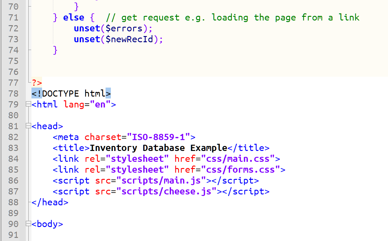 code for insert exercise