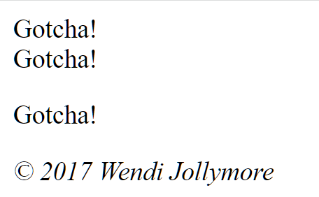 output example after xss