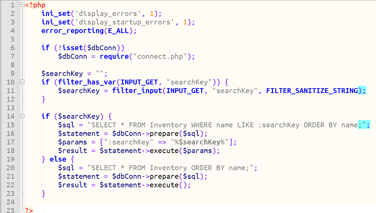 code above the doctype element
